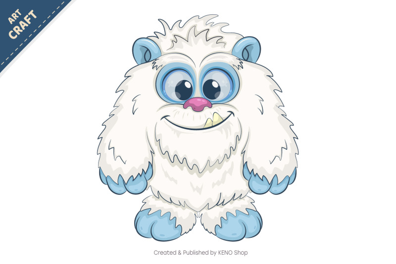 cute-cartoon-bigfoot-t-shirt-png-svg