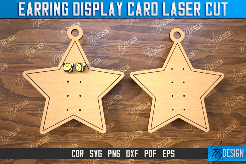 earring-display-card-laser-cut-star-nbsp-shaped-display-jewelry-stand