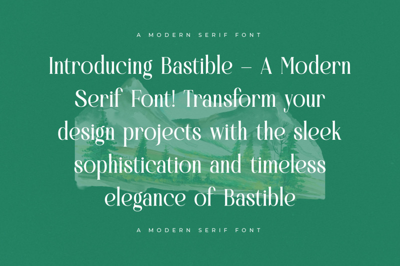 bastible-modern-serif-font