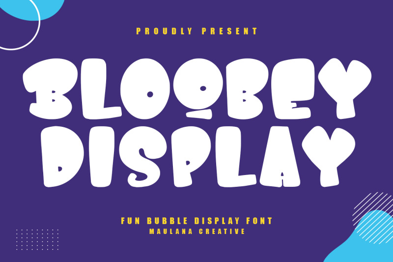 bloobey-fun-children-bubble-display-font