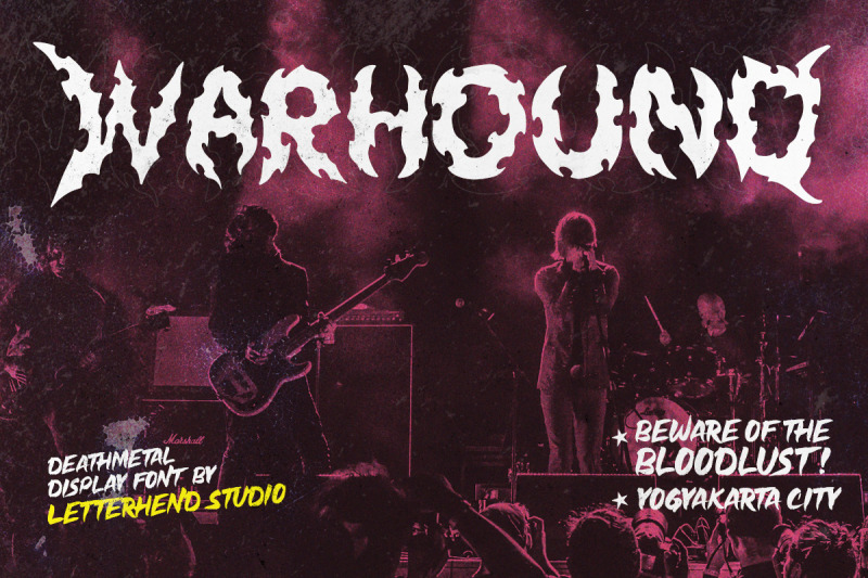 warhound-deathmetal-dislpay-font