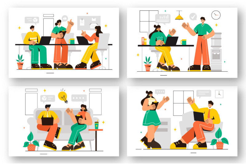 12-coworking-business-illustration