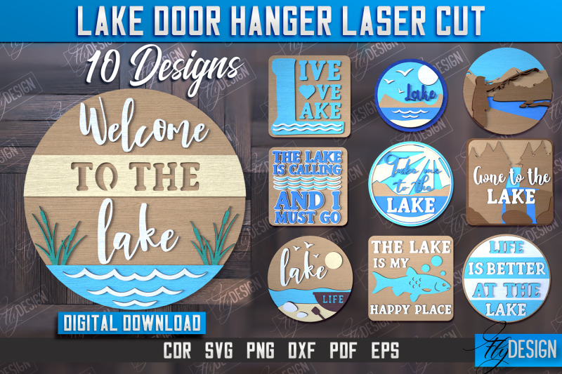 lake-door-hanger-bundle-door-sign-template-wall-sign