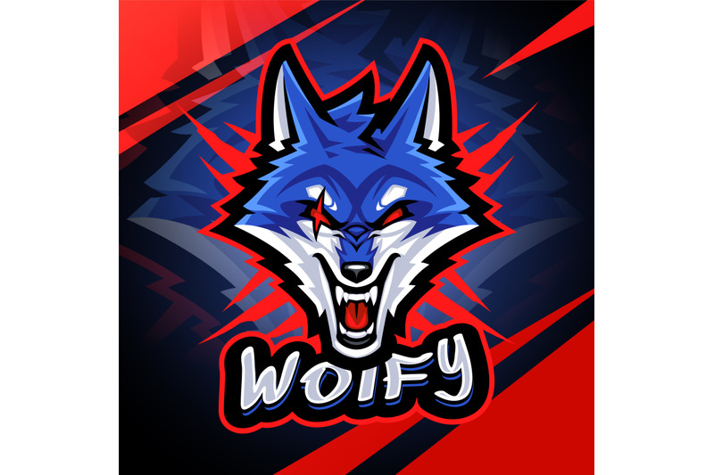 wolf-head-mascot-logo-design