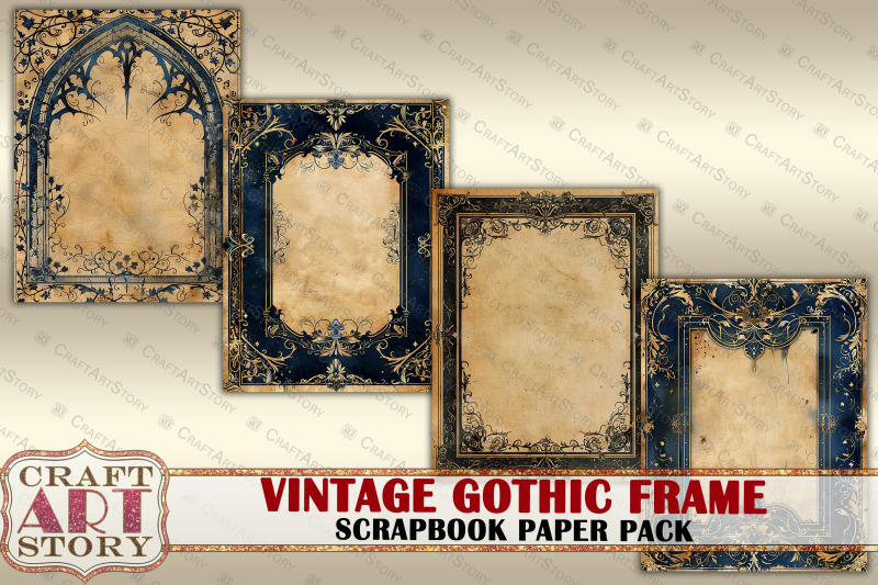 gothic-illuminated-frame-journal-pages-border-scrapbook