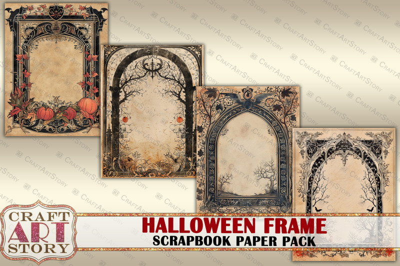 halloween-illuminated-frame-journal-pages-border-scrapbook