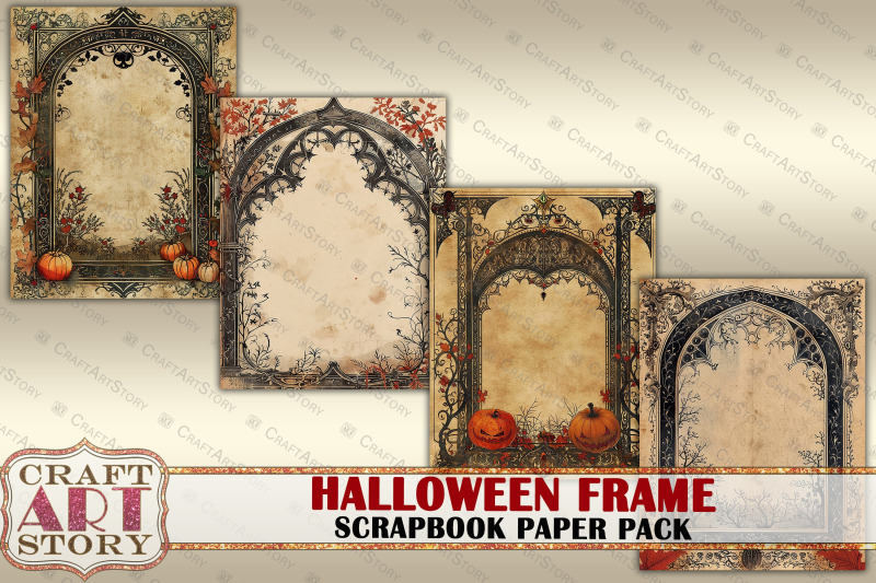 halloween-illuminated-frame-journal-pages-border-scrapbook