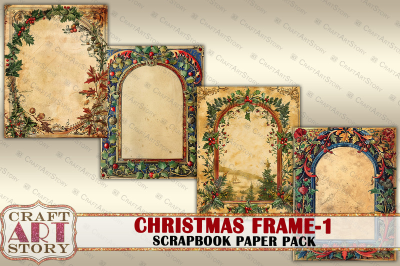 christmas-illuminated-frame-1-journal-pages-border-scrapbook