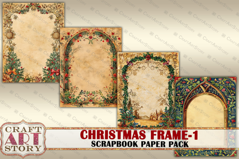 christmas-illuminated-frame-1-journal-pages-border-scrapbook