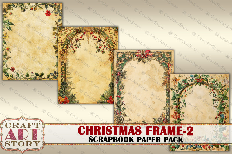 christmas-illuminated-frame-2-journal-pages-border-scrapbook