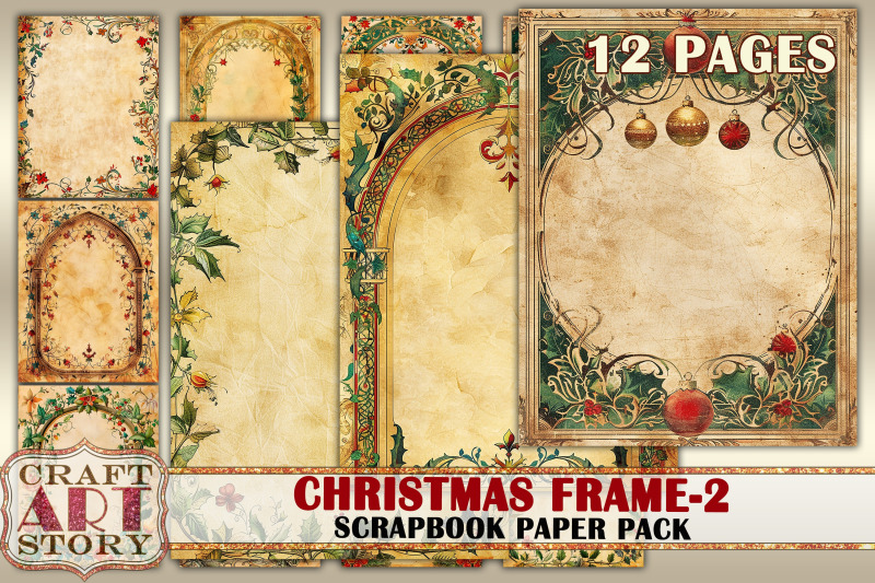 christmas-illuminated-frame-2-journal-pages-border-scrapbook