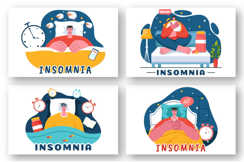 9-insomnia-vector-illustration