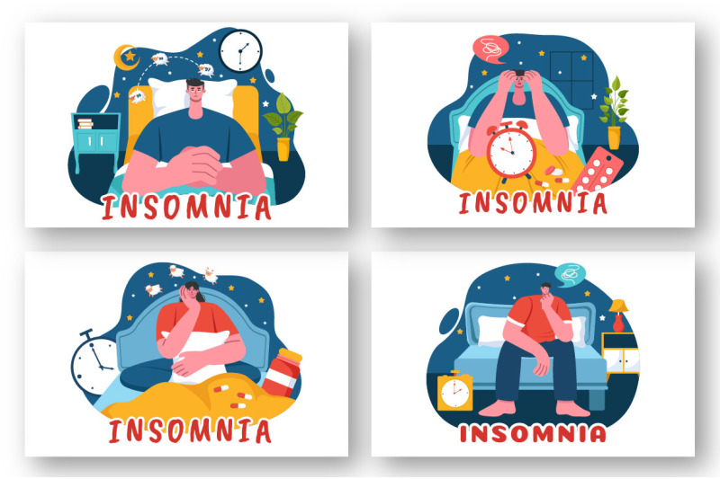 9-insomnia-vector-illustration