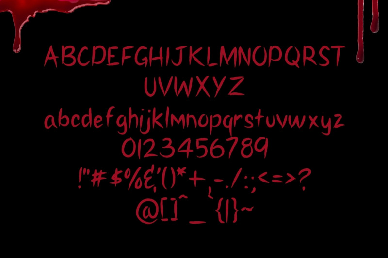 splatter-a-creepy-typeface