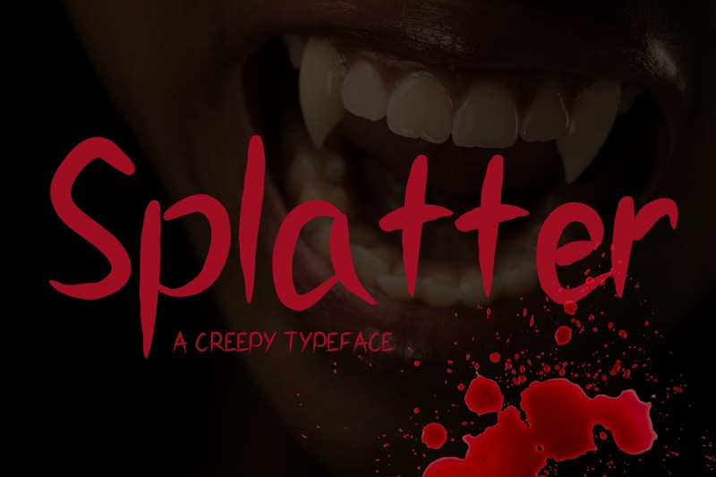 splatter-a-creepy-typeface