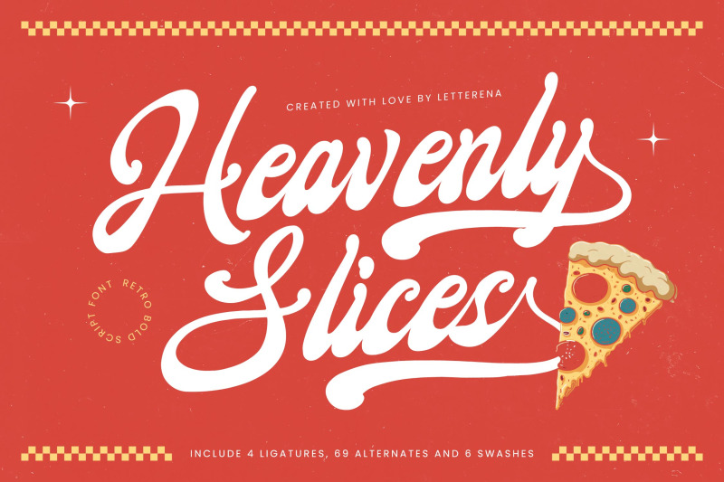 heavenly-slices-retro-bold-script