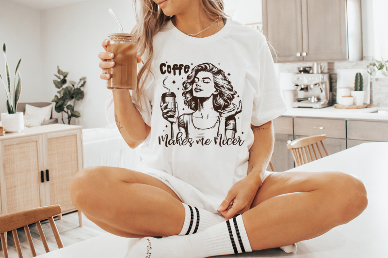 coffee-makes-me-nicer-png-snarky-sarcastic-adult-humor-trendy-womens-retro-tired-pig-funny-tee-girly-shirt-hoodie-relatable