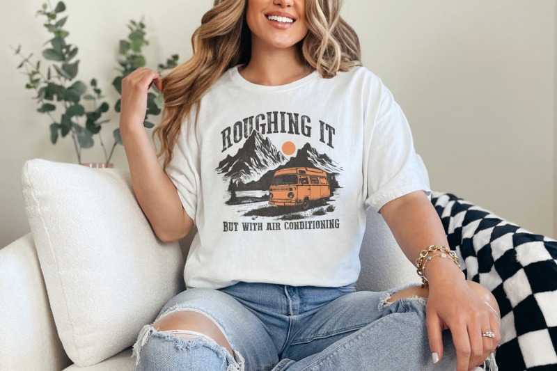 modern-glamping-camping-roughing-it-retro-camping-png-t-shirt-graphic-vintage-camp-png-hiking-sublimation-mountain-girl-adventure-png