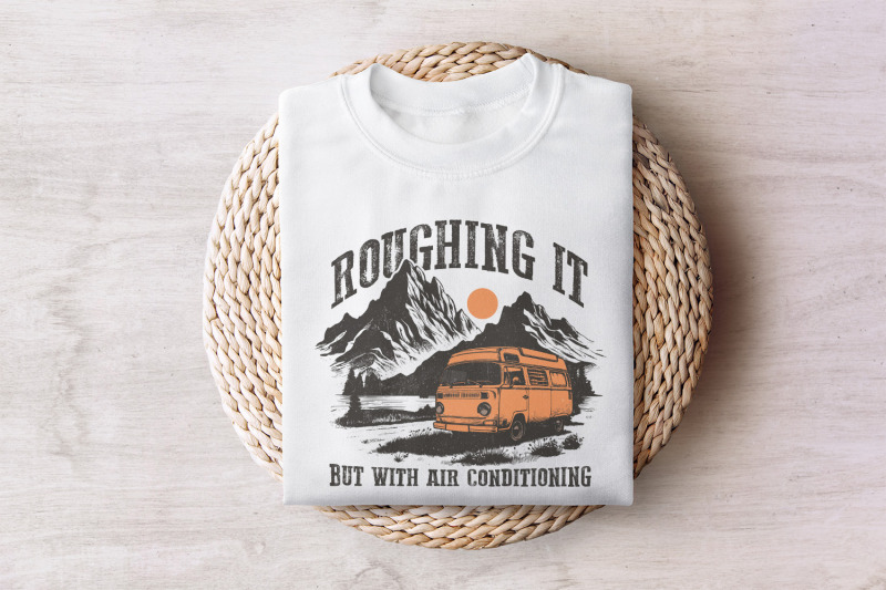 modern-glamping-camping-roughing-it-retro-camping-png-t-shirt-graphic-vintage-camp-png-hiking-sublimation-mountain-girl-adventure-png