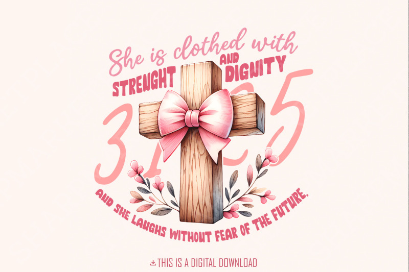 she-is-clothed-png-proverbs-31-png-christian-png-coquette-bible-verse-bow-png-pink-coquette-bow-png-sublimation-designs-mom-bow