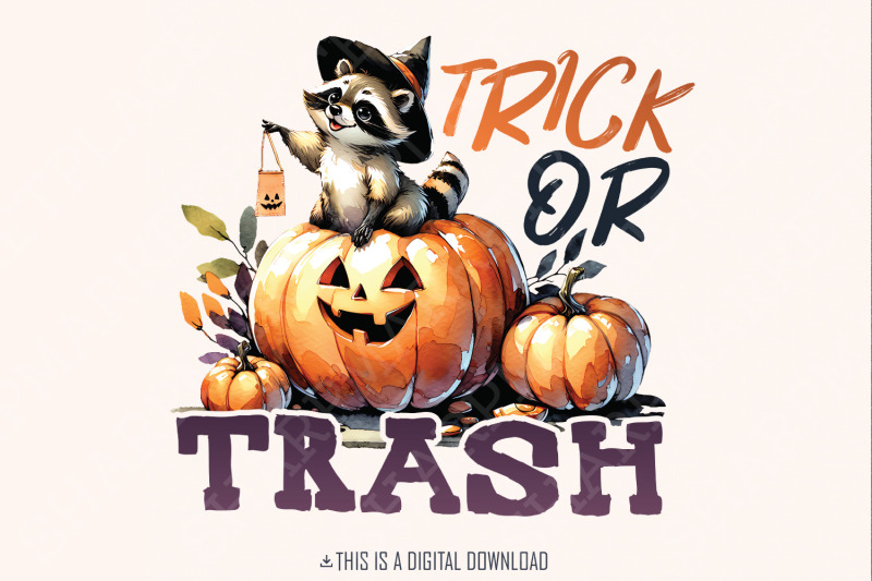 trick-or-trash-png-raccoon-png-halloween-png-feral-girl-trick-or-trashy-raccoon-halloween-feral-halloween-autumn-png-cute-but-feral