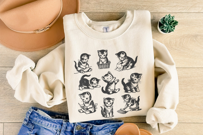 vintage-cats-png-retro-cat-png-cat-tattoo-png-funny-cat-png-cat-tshirt-png-cat-pattern-png-crazy-black-cat-cat-owner-png