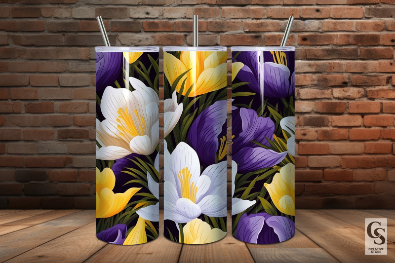 crocus-flowers-seamless-patterns