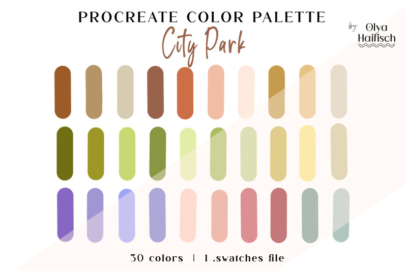 light-procreate-color-palette-colorful-fresh-procreate-swatches