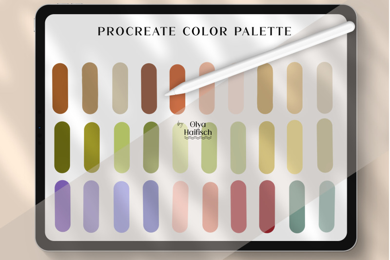 light-procreate-color-palette-colorful-fresh-procreate-swatches