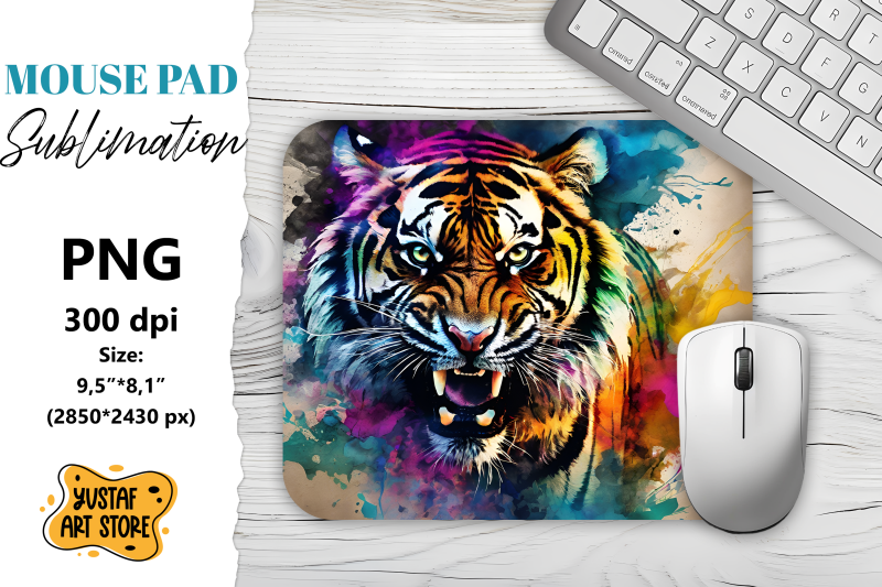 animal-mouse-pad-sublimation-tiger-sublimation-design