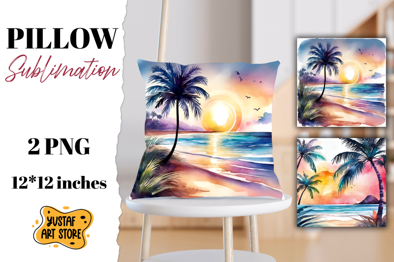 beach-pillow-sublimation-2-summer-pillow-design