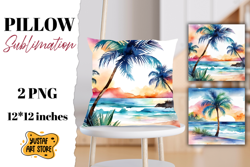 beach-pillow-sublimation-2-summer-pillow-design