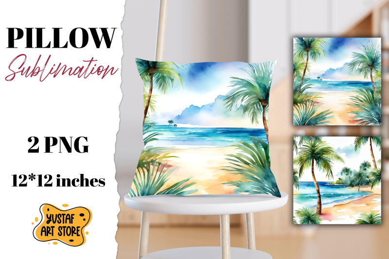 beach-pillow-sublimation-2-summer-pillow-design