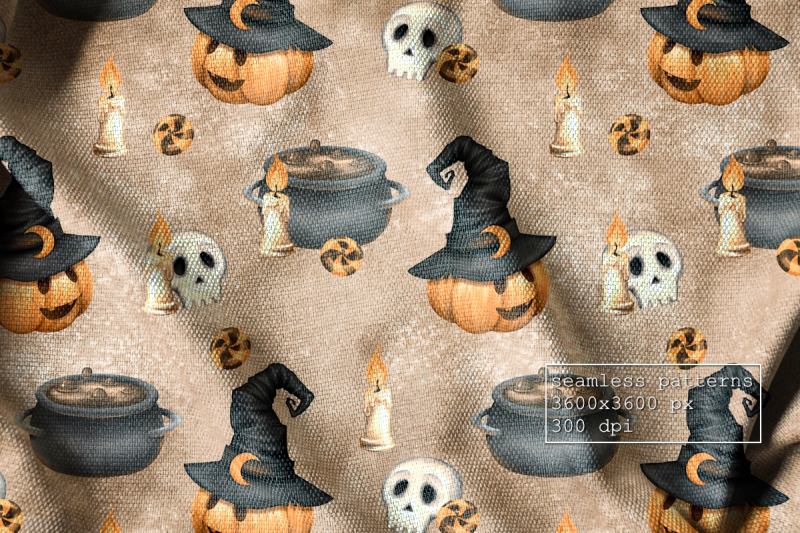 halloween-seamless-patterns-cute-digital-paper