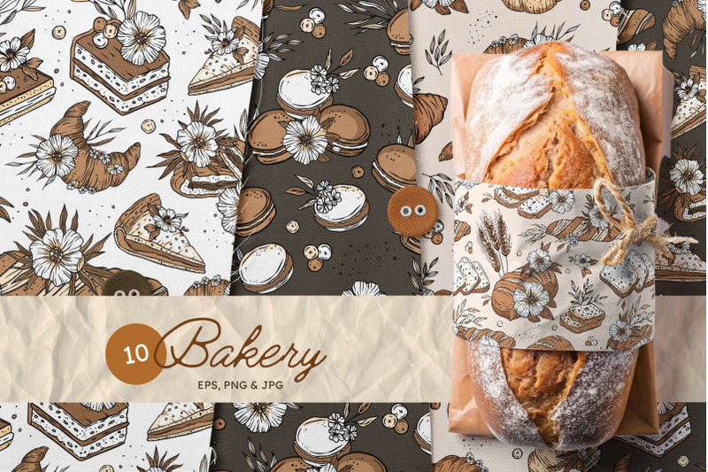 pastry-chef-bakery-pattern-set