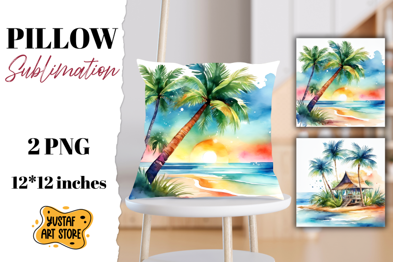 beach-pillow-sublimation-2-summer-pillow-design