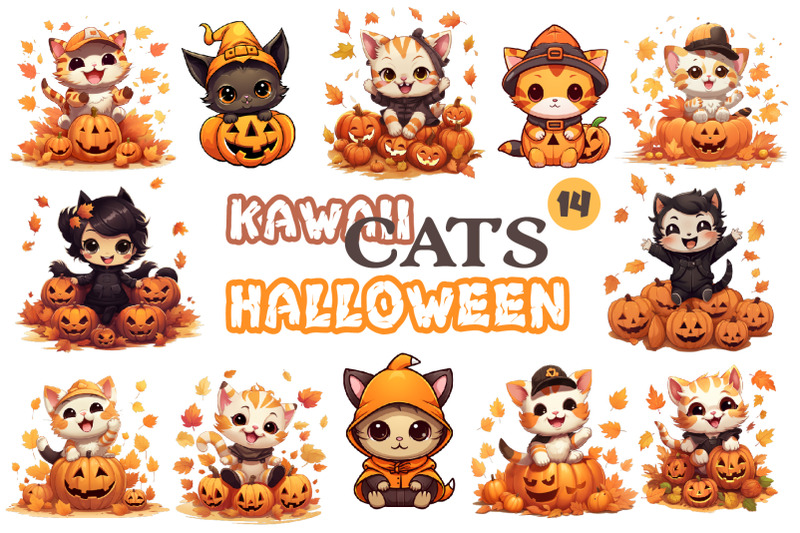 cute-kawaii-cats-for-halloween-sticker