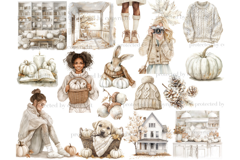 neutral-autumn-clipart-fashion-illustration-set