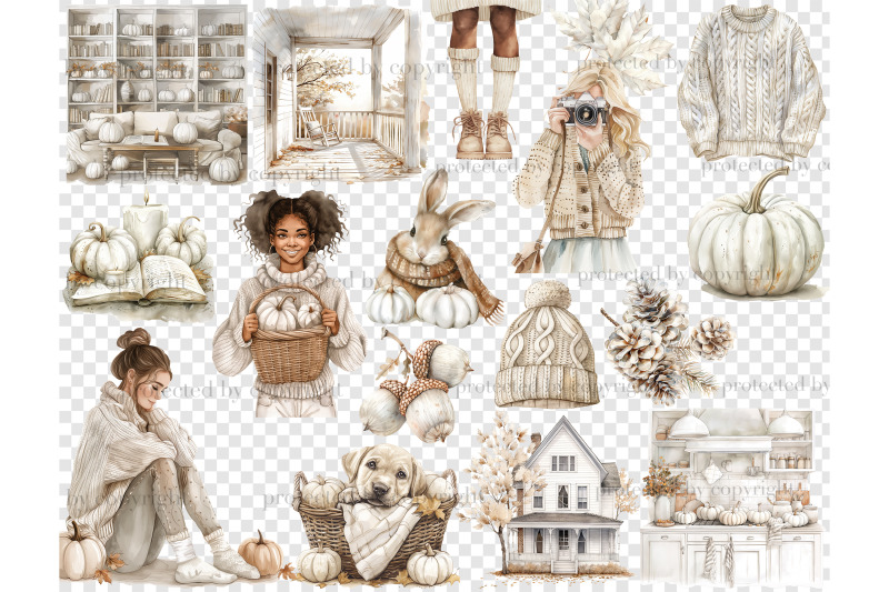 neutral-autumn-clipart-fashion-illustration-set