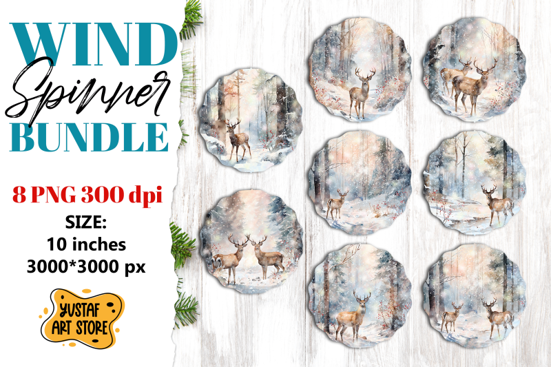 christmas-deer-wind-spinner-bundle-winter-sublimation-png