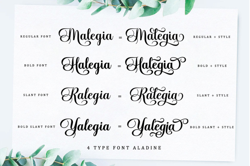 aladine-lovely-script