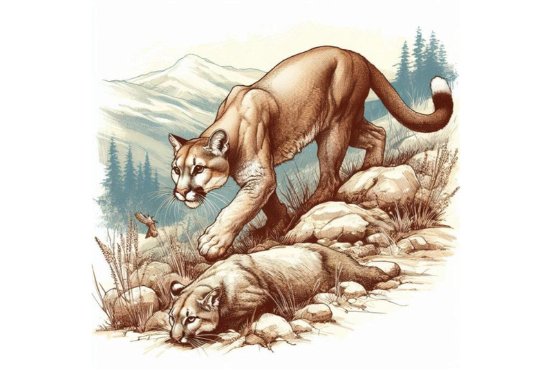 a-mountain-lion-stalking-its-prey