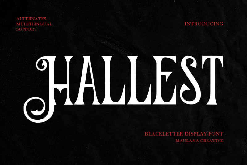 hallest-blackletter-display-font