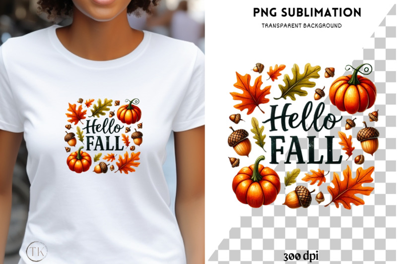 hello-fall-png-cute-pumpkin-and-leaves-digital-print-pumpkin-season