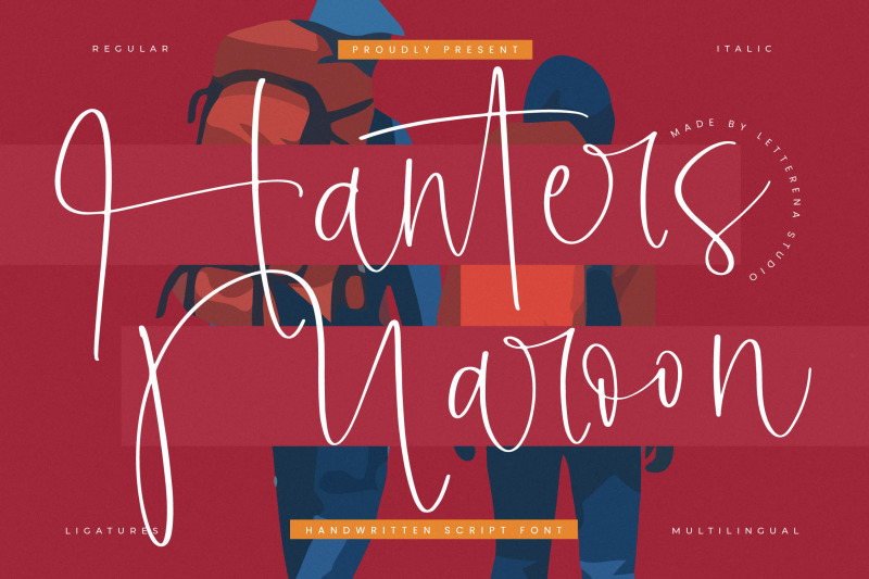 hanters-maroon-handwritten-script-font