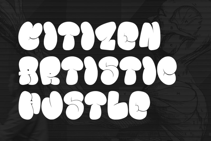 poppoly-graffiti-bubble-display-font