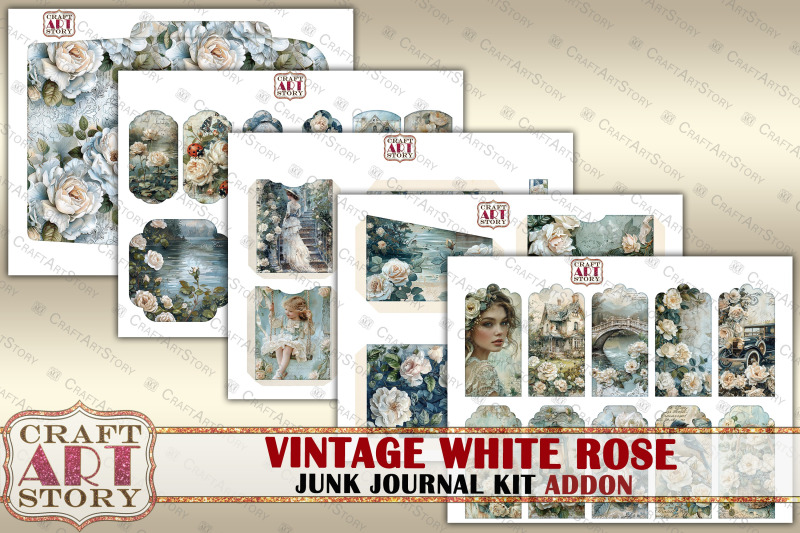 vintage-white-rose-junk-journal-kit-addon-scrapbook-papers