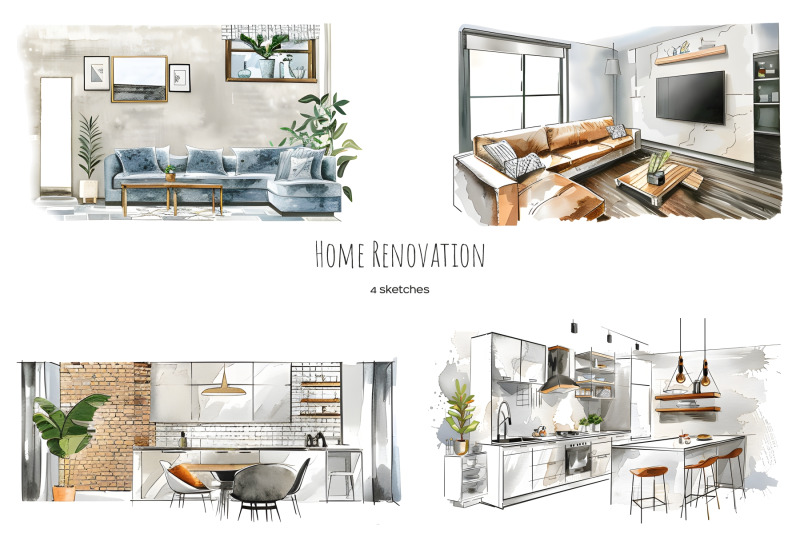 watercolor-apartment-renovation-clipart-repair-of-apartments-set