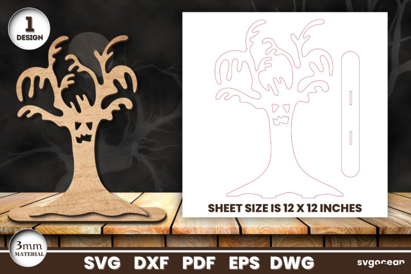 haunted-halloween-trees-laser-cut