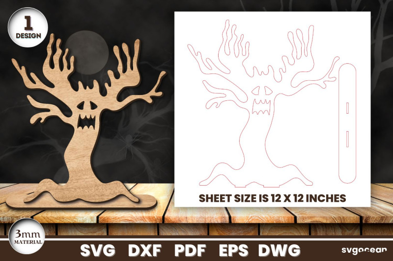 haunted-halloween-trees-laser-cut